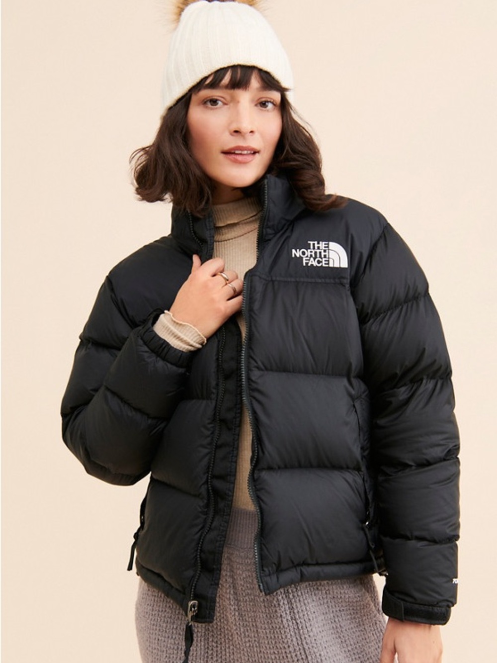 The North Face 1996 Retro Nuptse Hooded Jacket in Black 700 Down Fill Sz: XS